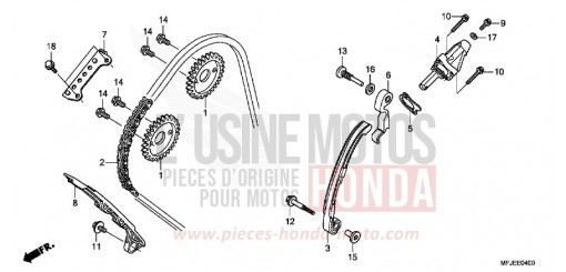 CHAINE A CAMES/TENDEUR CBR600RAC de 2012